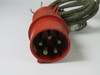 CeeNorm Type-64 Male Plug W/ Cable 16A-6h 220/380V 240/415V 3P+N+E USED