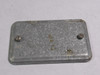 Iberville BC11-C-4 1 Gang Steel Blank Utility Box Cover USED