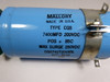 Mallory CGS742T200X5L Capacitor W/ Pc Board 200Vdc 7400Mfd USED