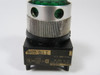 Fuji Electric AH22-GL1-C-G Push Button 10A600V Green Extended w/Guard USED