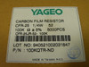 Yageo CFR-25JR-52-100K Carbon Film Resistors 1/4W 5% 4725pcs USED