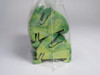 Wago 812-141 Ground Busbar Carrier Lot of 18 GREEN & YELLOW USED