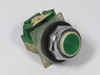 Square D 9001-KR1GH5 Ser J Push Button 3A 240V 1NO Green Flush USED