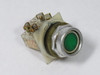 Square D 9001-KR2GH13 Ser G Push Button 6A 720V 1NO 1NC Green Recessed USED