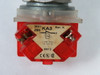 Square D 9001-KR2RH6 Ser K Push Button 3A 240V 1NC Red Recessed USED