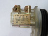 Square D 9001-KR1BH13 Ser G Push Button 6A 720V 1NO 1NC Black Flush USED