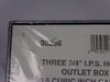 Mulberry 30236 Three 3/4" I.P.S Holes Outlet Box ! NEW !