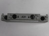 Allen-Bradley 100-SA20 Series B Side Mounting Auxiliary Contact Block USED