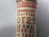 Gould Shawmut OT25 One Time Fuse 25A 250V USED