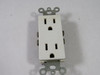 Leviton T5325-W Duplex Receptacle White 15A 125V USED