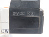 SMC NVKF334-5DZ Solenoid Valve W/ Base 24 Vdc USED