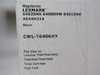 Cartridge World CWL-T640KHY Replacement For Lexmark T640 Black Toner ! NEW !