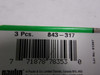 Paulin 843-317 Plastic Anchor And Screw 12-14x1-1/2 3-pk SEALED  NEW
