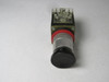 Allen-Bradley 800MR-D2A Ser A IEC Push Button Black Mushroom Head 1NO1NC USED