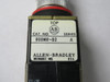 Allen-Bradley 800MR-D2A Ser A IEC Push Button Black Mushroom Head 1NO1NC USED