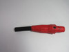 Leviton 16D37-UR Red Industrial 1-Pole Female Plug 600V 400A USED