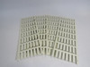 Weidmuller SF4/21 169612 Terminal Markers Neutral 4 Strips of 27 Labels ! NEW !