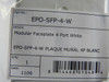ElectriPro EPO-SFP-4-W Modular Faceplate 4-Port White NWB