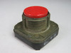 Allen-Bradley 800T-A6 Push Button Red Flush Head No Contact Block USED