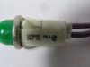VCC 1090A5-28V Panel Mount Indicator Lamp Green 28V 1W USED