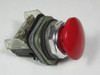 Allen-Bradley 800T-D6D2 Series N Push Button Red Mushroom Head 1NC USED