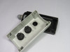 Siemens 3SB3-806-0DA3 Plastic 3 Hole Pushbutton Enclosure USED