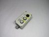 Siemens 3SB3-806-0DA3 Plastic 3 Hole Pushbutton Enclosure W/ Buttons USED