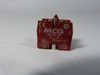MCG MB2-BE-102 Contact Block 1NC 10A 240V RED USED