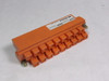 Fujikura/DDK DDK18-B Terminal Block Plug Connector 18-Pos Orange USED