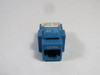 Britawn Telecom KJ2-CE-US-BL Cat5e Tool-less Jack Blue Lot Of 24 USED