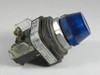 Allen-Bradley 800T-Q10B Series T Full-Voltage Pilot Light 120V Blue Lens USED