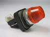 Allen-Bradley 800T-QH10A Universal LED Pilot Light 120V Amber Lens USED