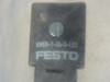 Festo KMEB-1-24-S-LED Cable - Solenoid Plug Socket w/ LED ! NEW !