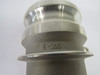 Generic E-300 Aluminum Quick Coupling 2-5/8" w/ Hose Connection 2-7/8" USED