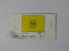 Allen-Bradley 800T-X527 Legend Plate - Off ! NEW !