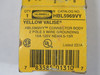 Hubbell HBL5969VY Straight Blade Connector Body 15A 125V 3W 2P NEMA 5-15R NEW