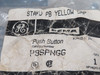 General Electric P9SPNGG Flush Square Momentary Push Button w/Holder Yellow NWB