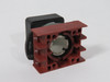 General Electric P9SPNNG Flush Square Momentary Push Button w/Holder Black USED