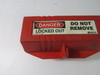 Brady 65675 Red Plug Lock-Out Cover 3 1/4x7x1/2x3 1/4" USED