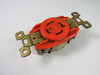 Hubbell IG2410 Twist Lock Single Receptacle  20A-125/250V 4W 3-Pole USED