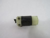 Leviton ML2-C Midget Twist Lock connector 15A 125VAC 3W 2P USED