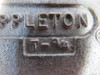 Appleton T-3/4 T Style 3/4" Conduit Cover USED