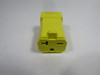 Hubbell HBL5469VY Female Connector Body 20A 250V 3W 2P USED