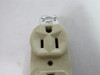 Pass & Seymour 3232-I Ivory Duplex Receptacle 15A 125V 3W 2P USED