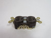 Hubbell HBL5262 Brown Duplex Receptacle 15A 125V 3W 2P USED