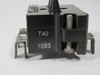 Cutler-Hammer 10250T40 Spade Terminal Contact Block 600V 1NO 1NC USED