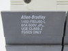 Allen-Bradley 1492-FB3J60-L Fuse Holder Ser. B w/ Indicator 60A 600V 3 Pole USED