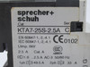 Sprecher + Schuh KTA7-25S-2.5A Motor Circuit Controller Ser. C 1.6-2.5A USED