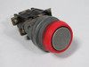 General Electric CR2940UA202C Momentary Push Button 600V 1NO 1NC Red Ring USED