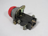 General Electric CR2940UA202C Momentary Push Button 600V 1NO 1NC Red Ring USED